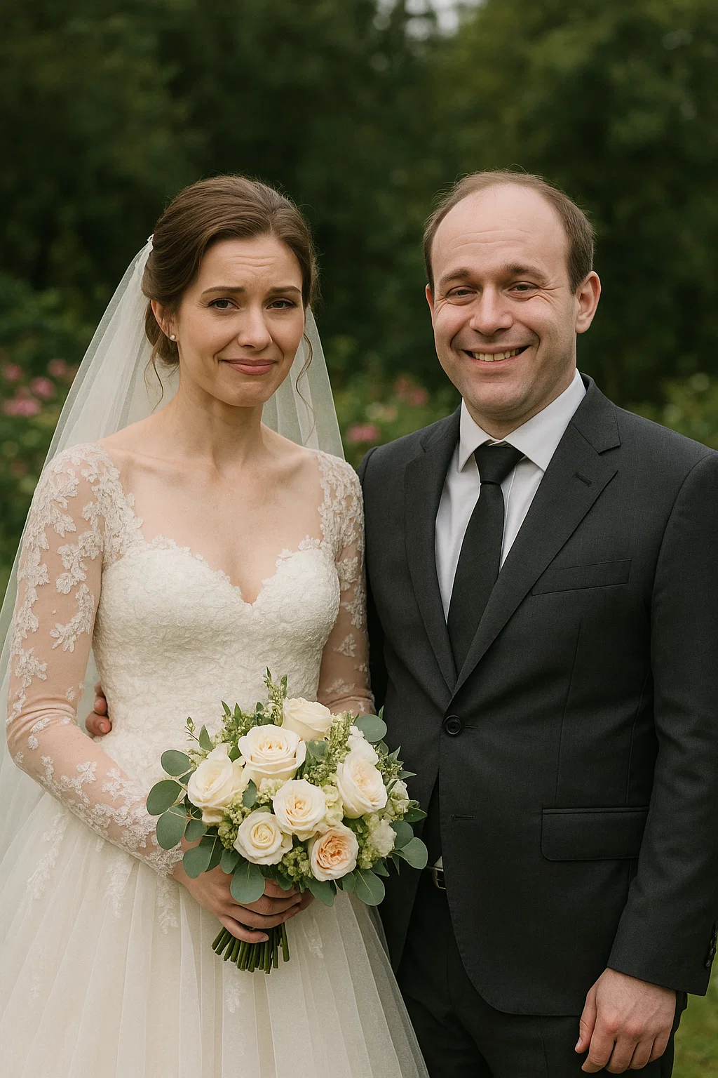 Mit echtem Bräutigam